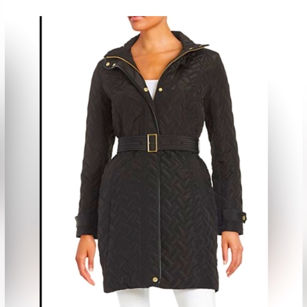 Cole Haan Black Quilted Jacket